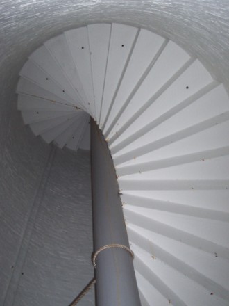 Stairway of the Lighthouse like a Nautilus Shell