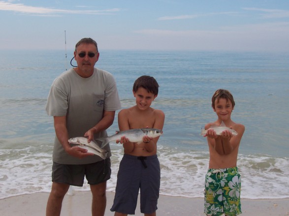 Mullet, whiting and my boys